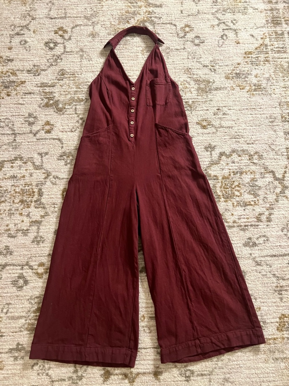 Free People Halter Wide-Leg Jumpsuit